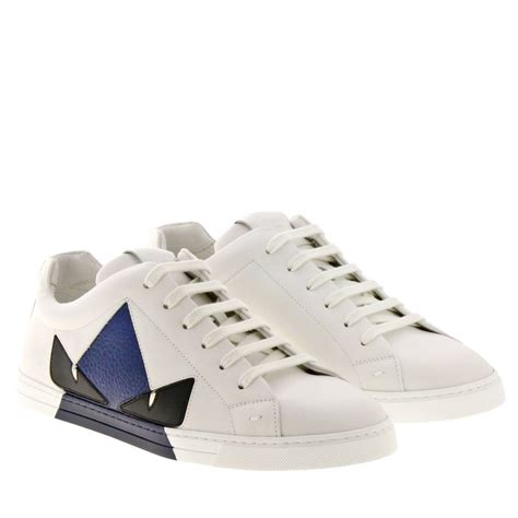 fendi sneakers uomo pelle bianco oliva|Scarpe da ginnastica Fendi in Pelle Bianco taglia 44.5 IT.